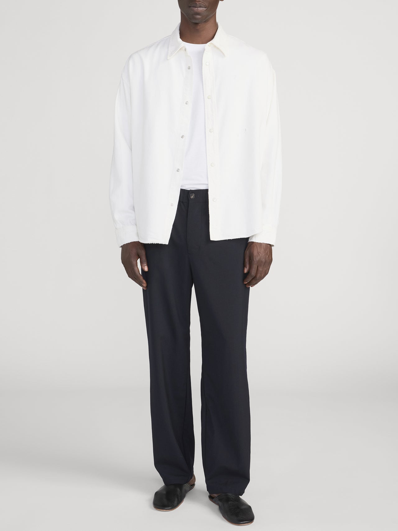 Relaxed Denim Shirt -- Off White