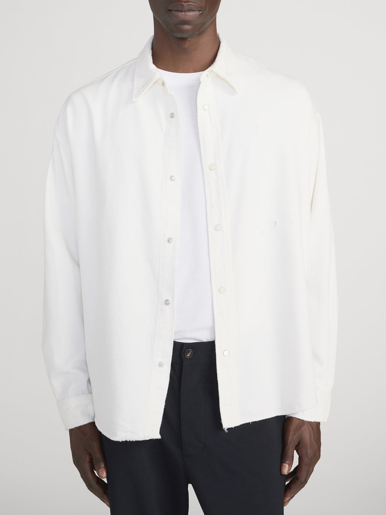 Relaxed Denim Shirt -- Off White