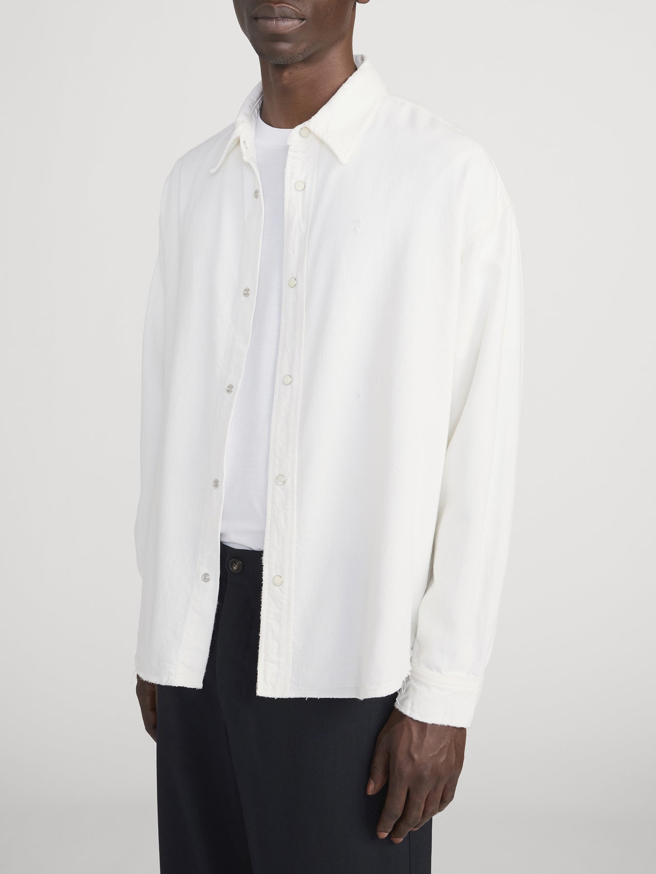 Relaxed Denim Shirt -- Off White