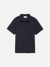 Jacquard Polo -- Dark Navy