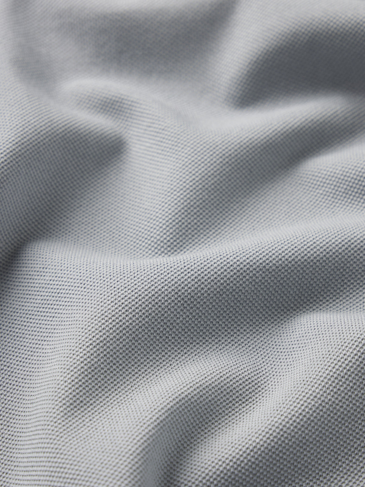 Light Pique Polo -- Blue Grey