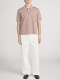 Light Pique Polo -- Smoky Mauve