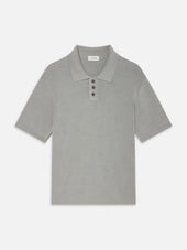 Cotton Silk Polo Sweater