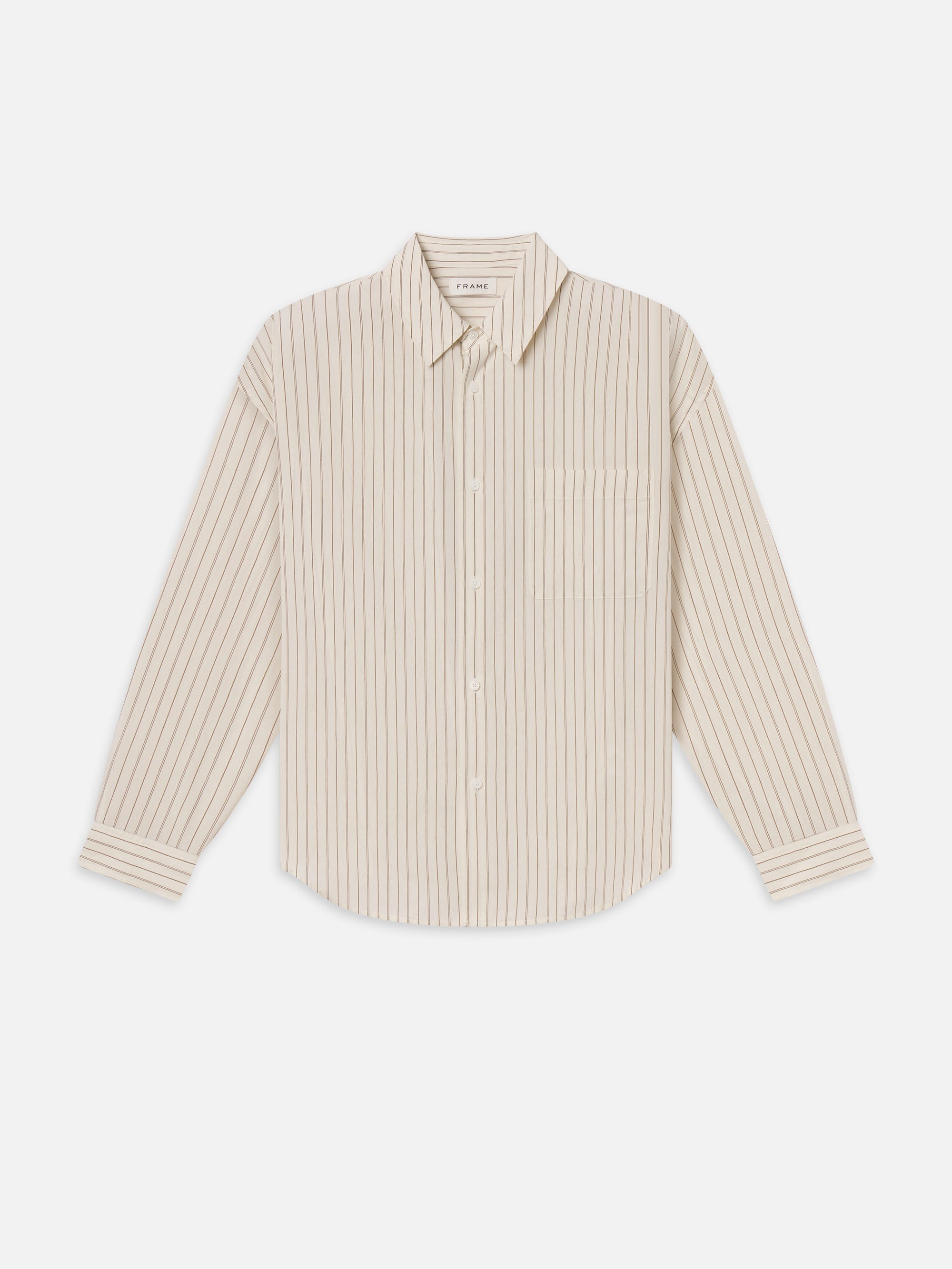 BROWN STRIPED SHIRT BROWN STRIPE