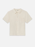 Jacquard Button Down Shirt -- Cream