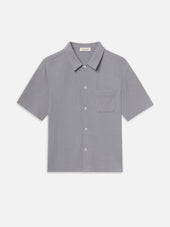 Textured Button Down Shirt -- Blue Grey