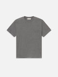 Relaxed Pocket Tee -- Light Grey Melange