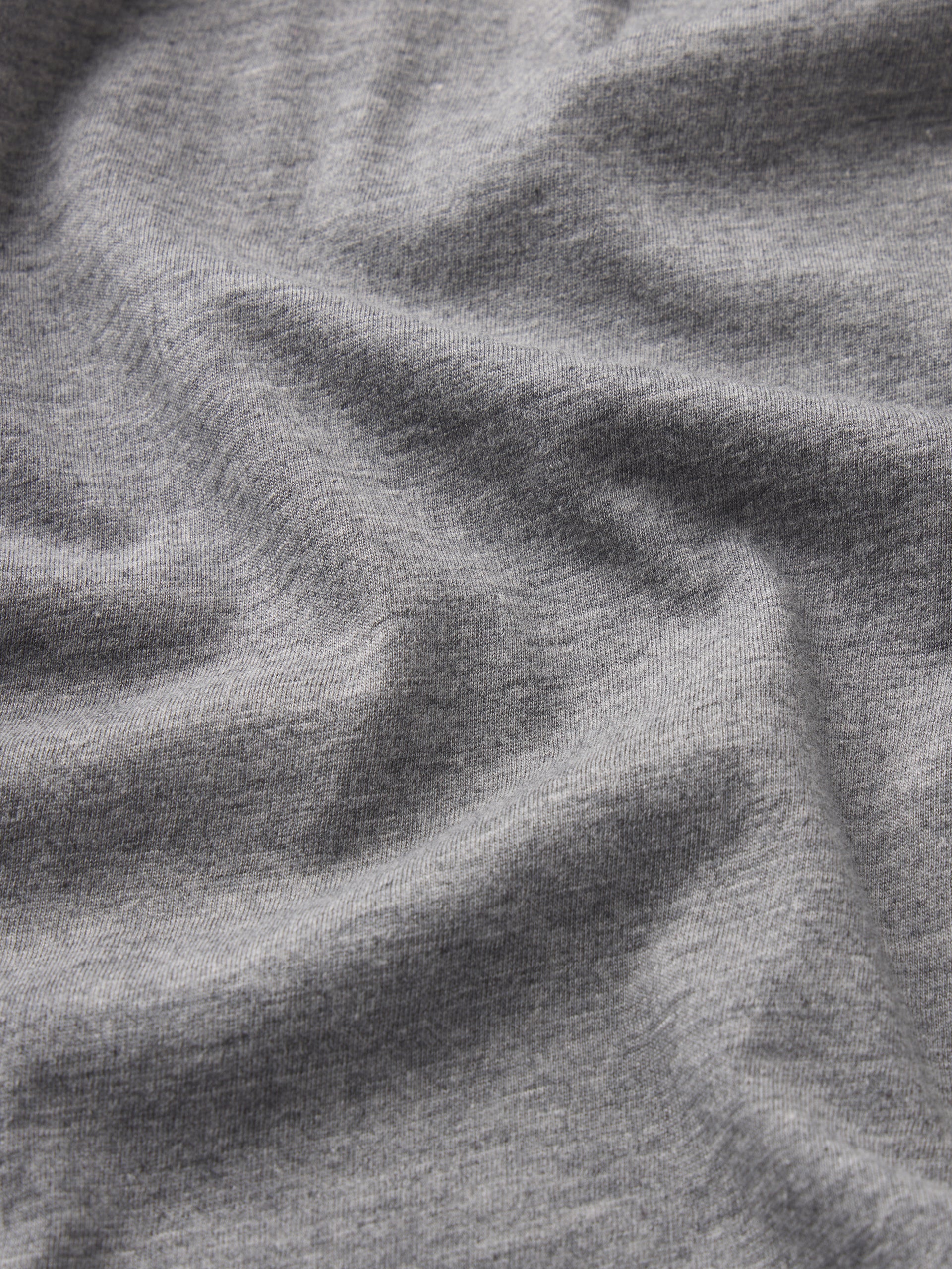 Relaxed Pocket Tee -- Light Grey Melange