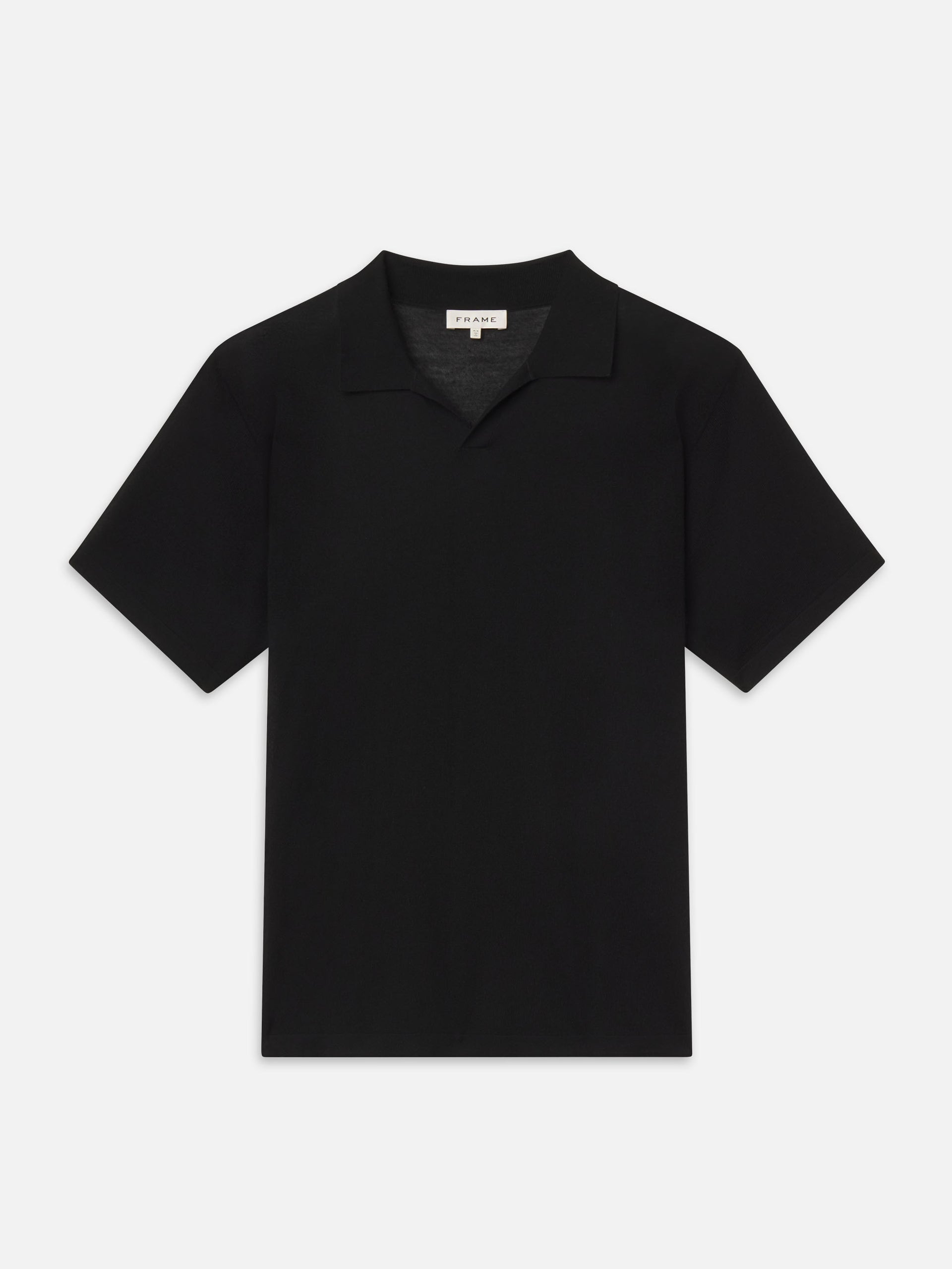 Superfine Polo Sweater -- Black