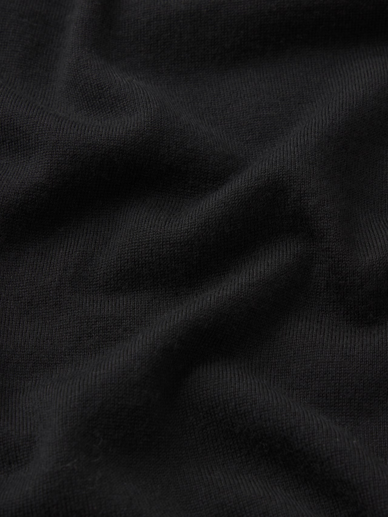 Superfine Polo Sweater -- Black