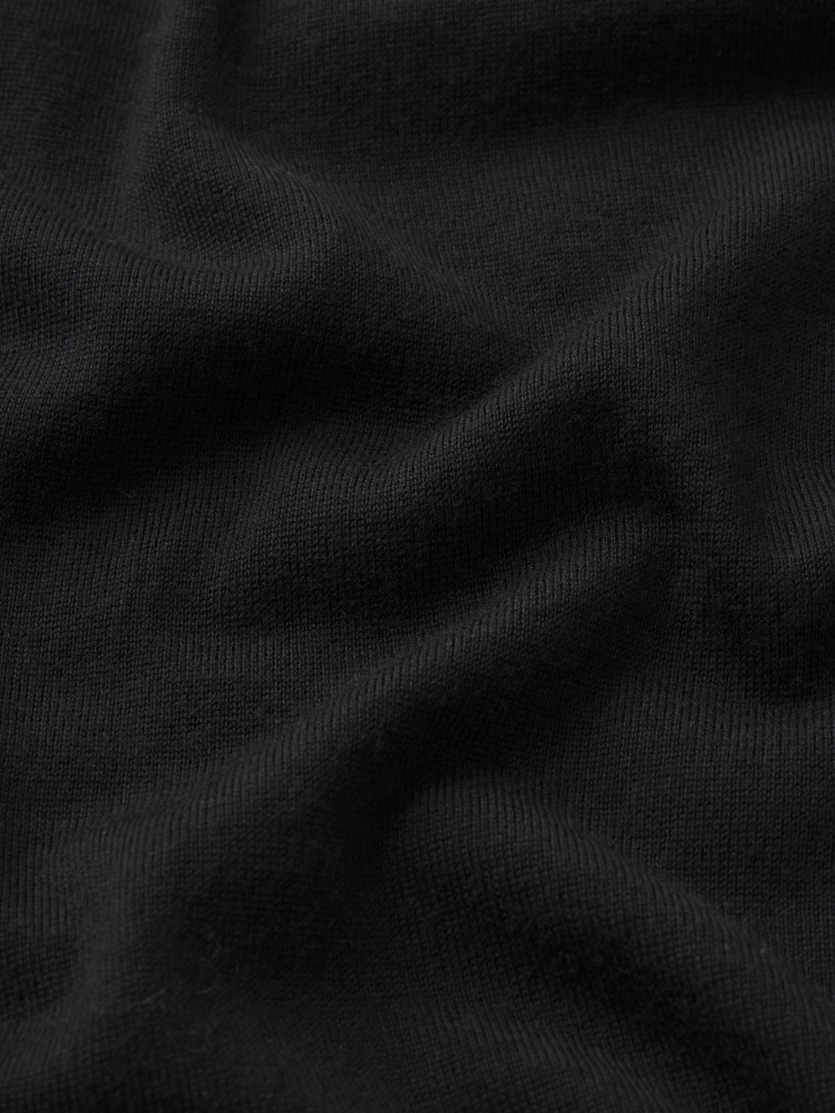Superfine Polo Sweater -- Black