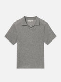 Superfine Polo Sweater -- Light Grey Melange