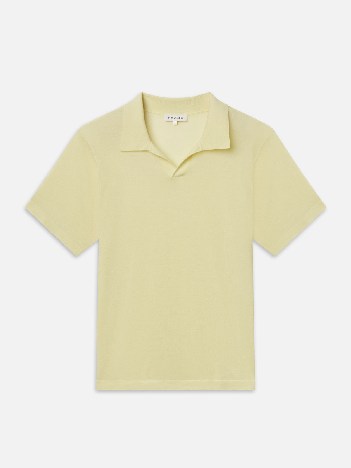 Superfine Polo Sweater -- Pale Yellow