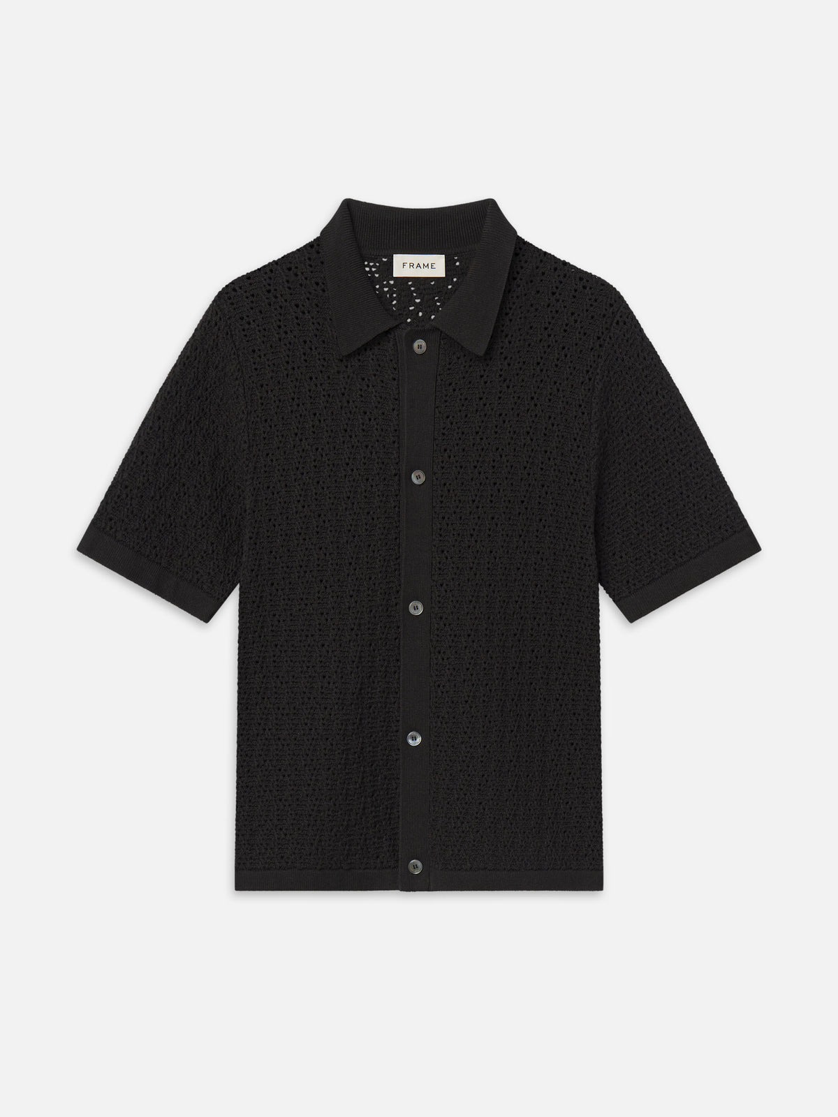 Open Stitch Cardigan -- Black