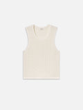 Open Stitch Tank -- Off White