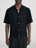 Light Cotton Silk Cardigan -- Black
