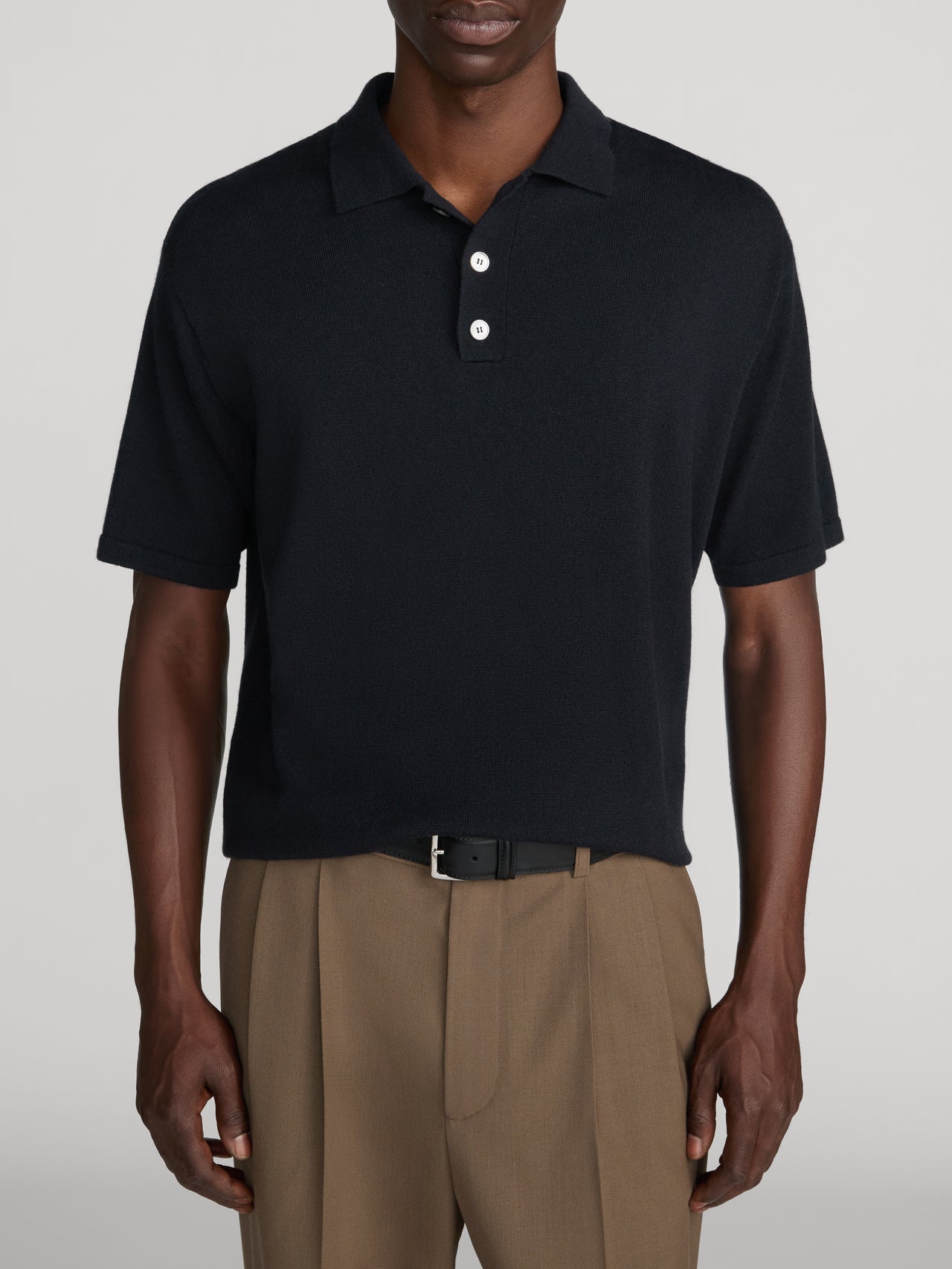 Polo Sweater -- Dark Navy