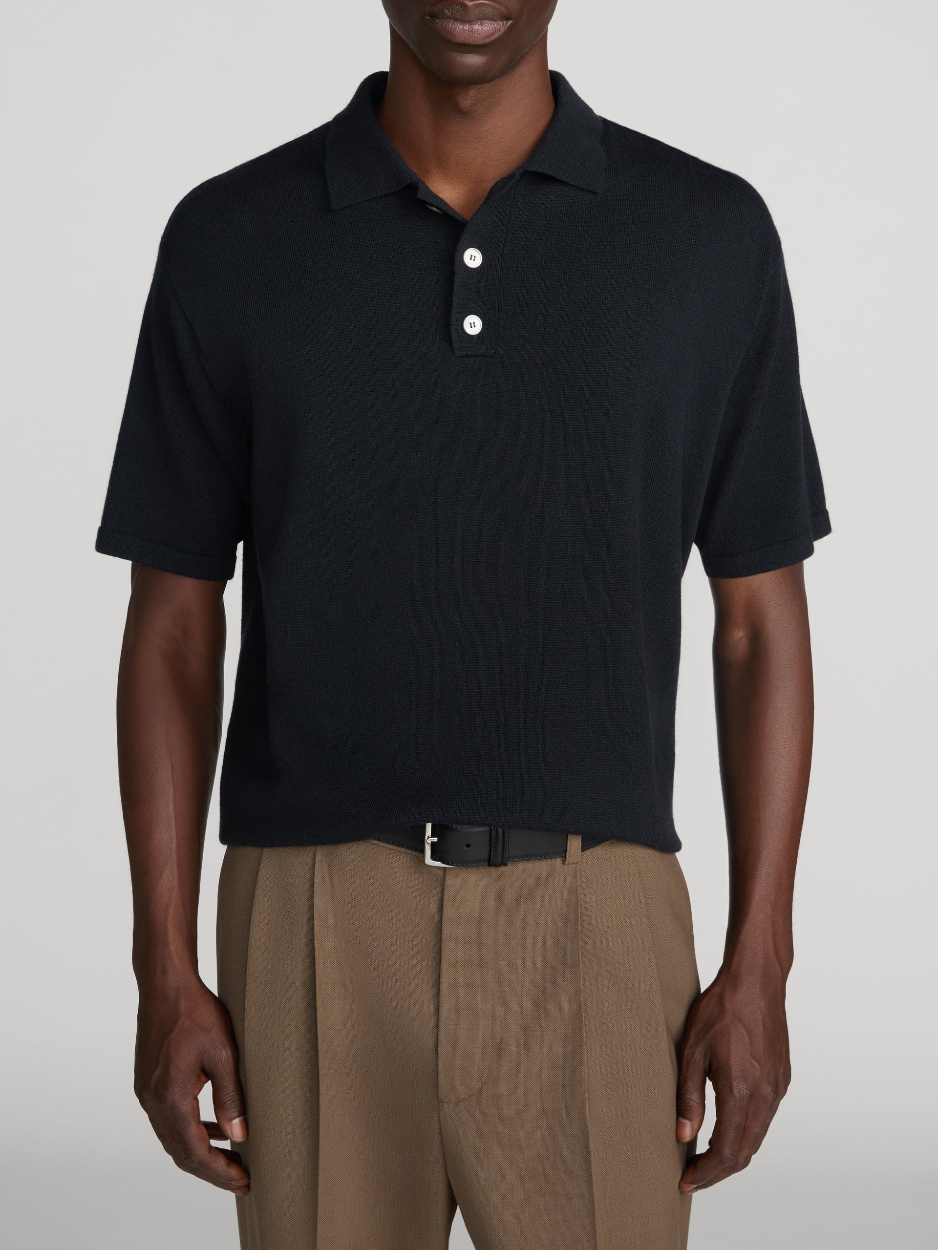 Polo Sweater -- Dark Navy