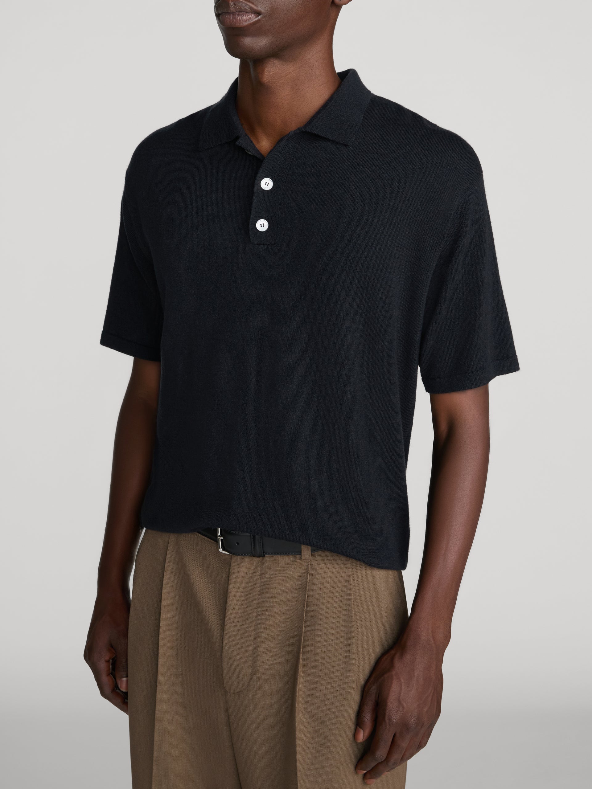 Polo Sweater -- Dark Navy