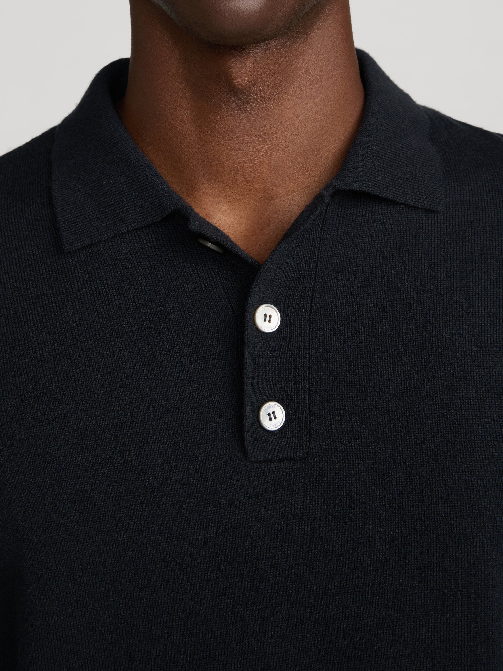 Polo Sweater -- Dark Navy