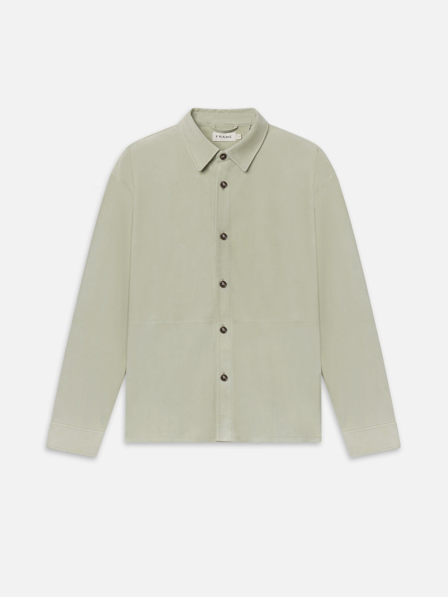 Suede Shirt -- Moss Green