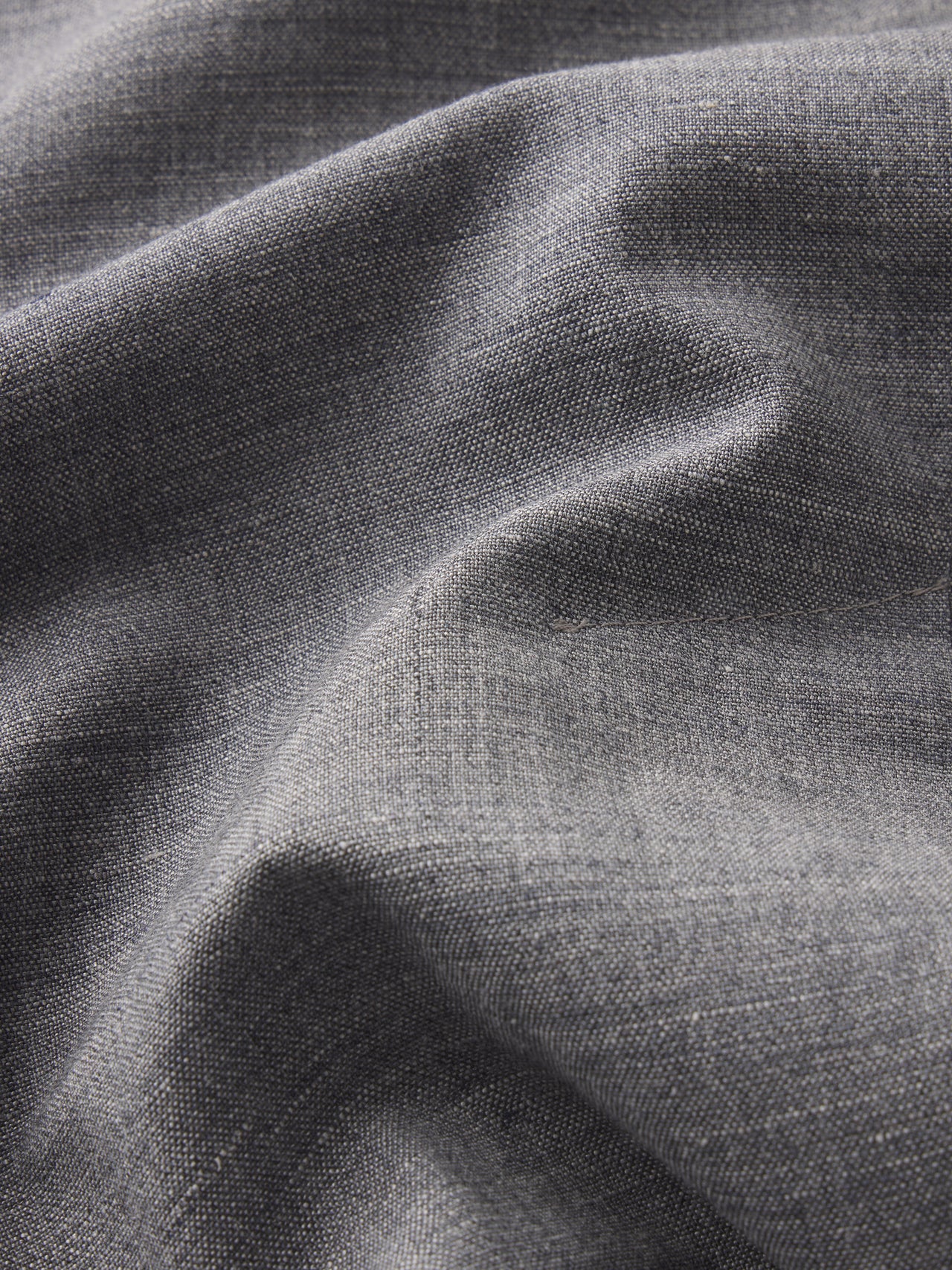 Unlined Double Breasted Blazer -- Grey Melange