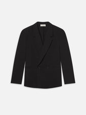 Tropical Wool Unlined Blazer -- Black