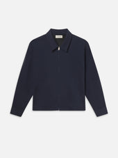 Seersucker Blouson -- Navy