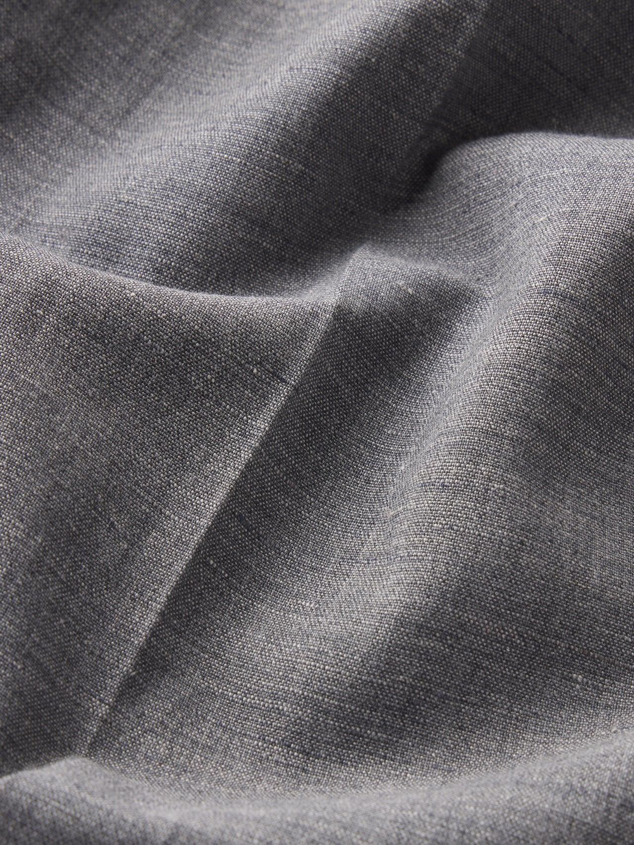 Easy Wide Leg Trousers -- Grey Melange