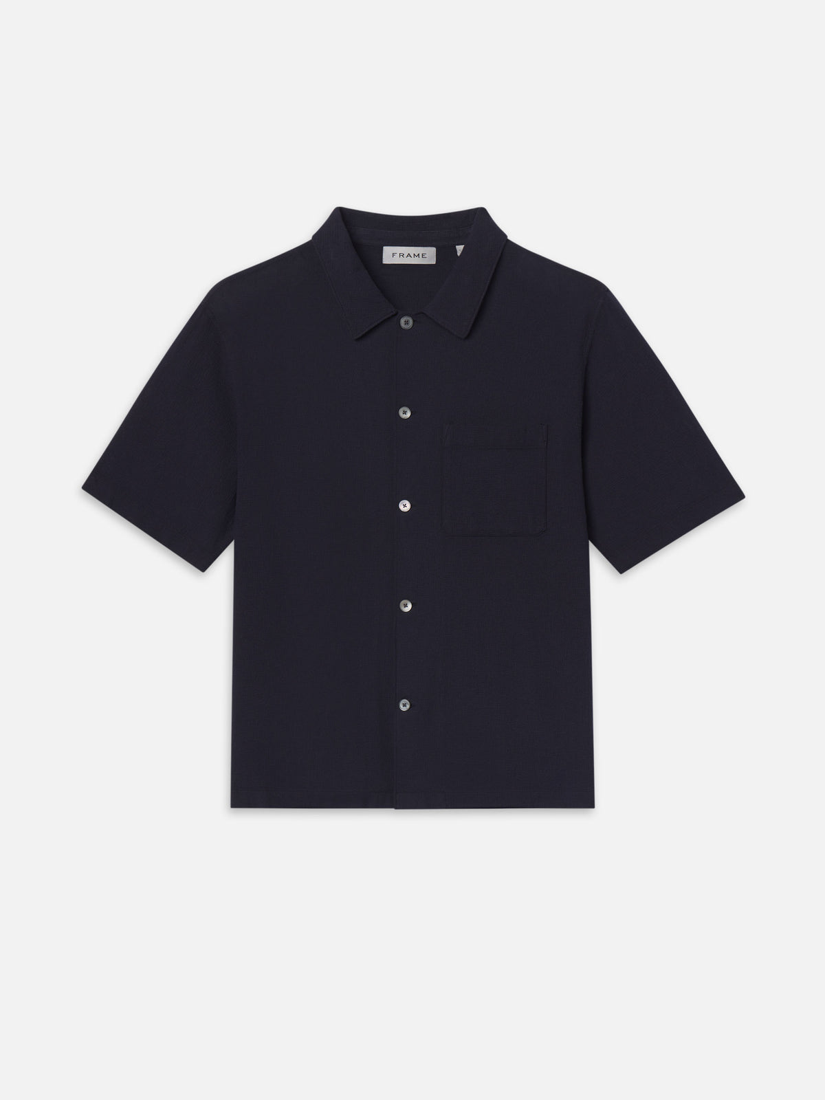 Textured S/S Shirt -- Navy