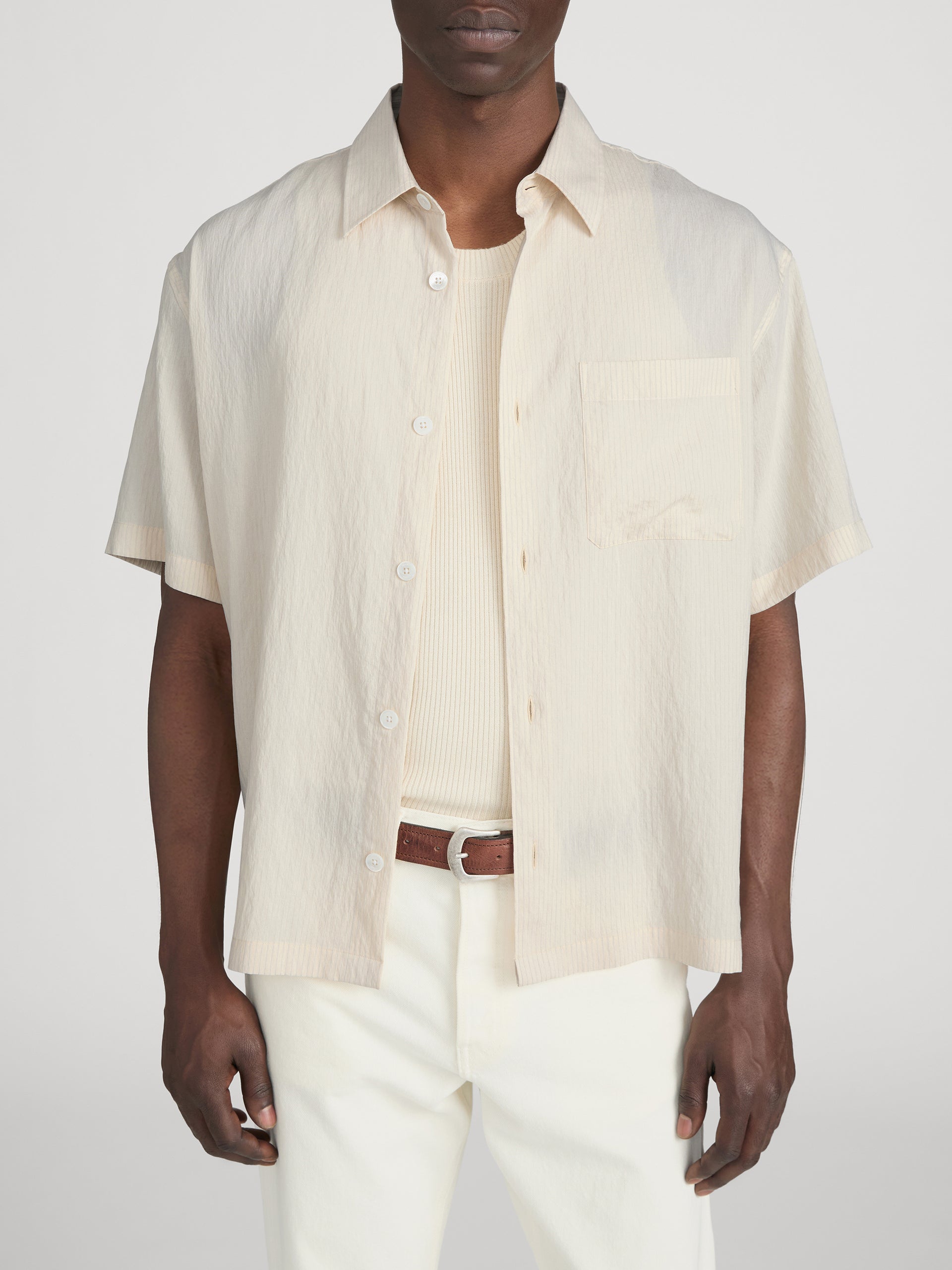 Lightweight Shirt -- Natural Stripe