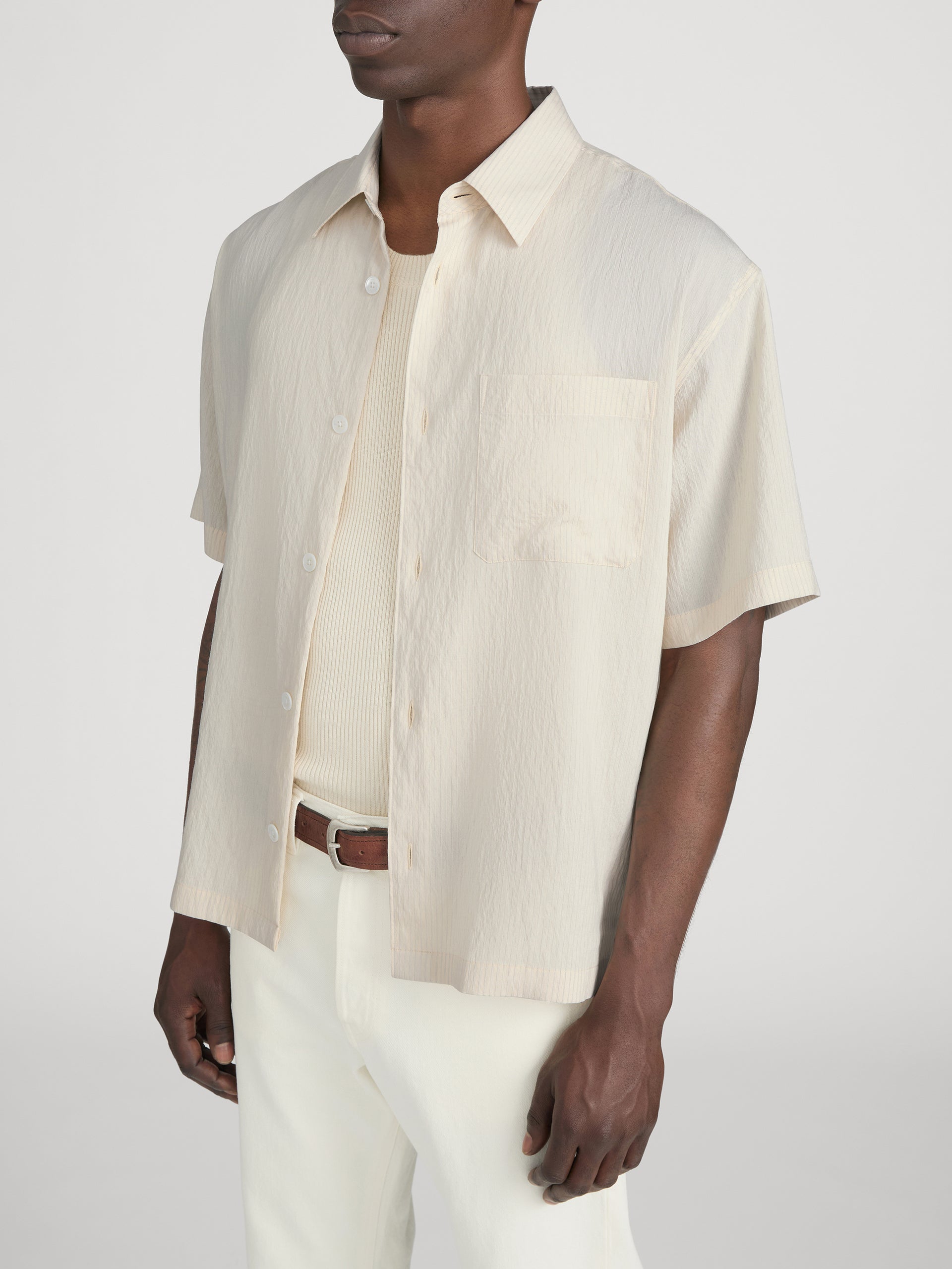 Lightweight Shirt -- Natural Stripe