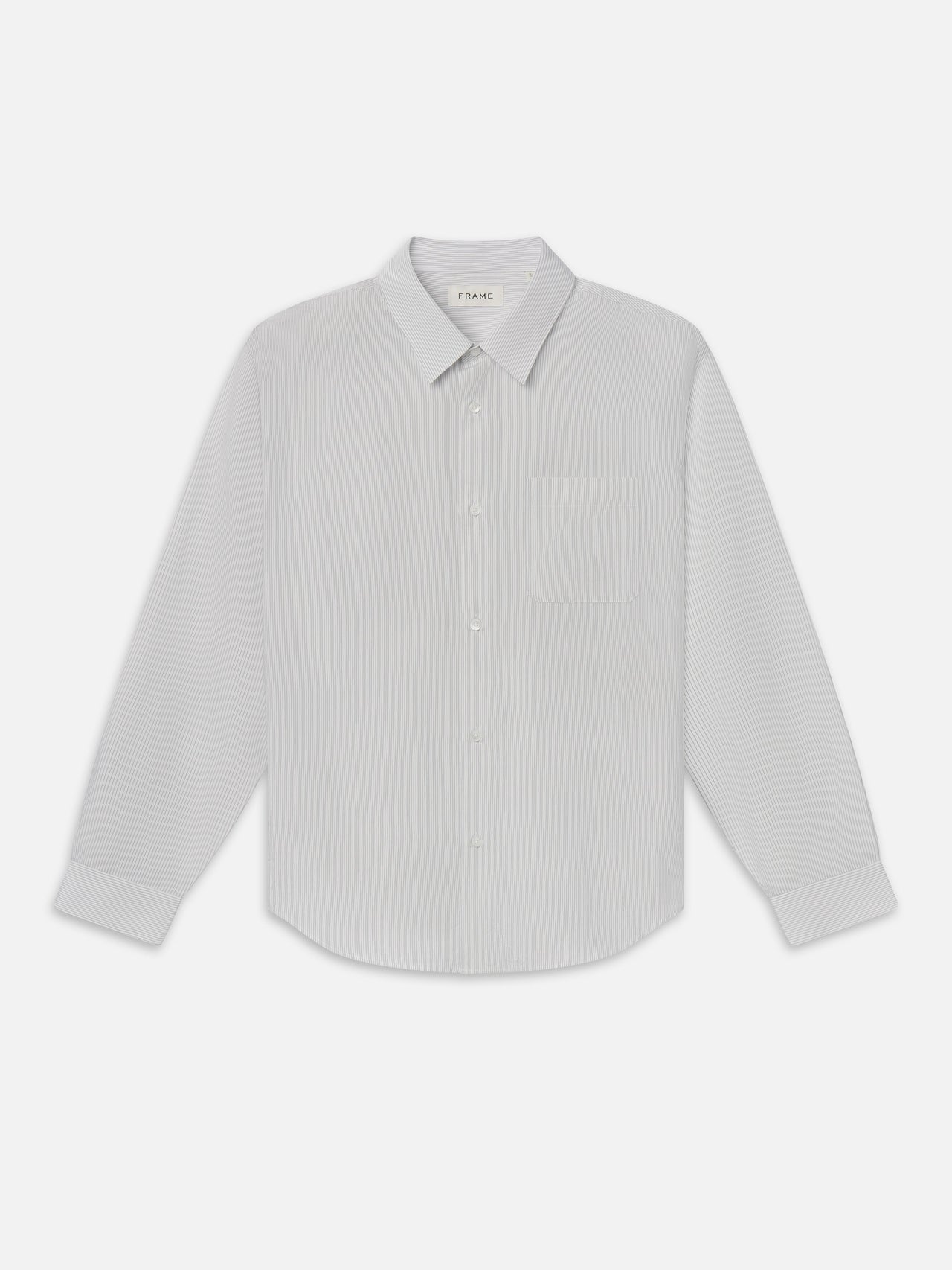 Pyjama Shirt -- White Stripe