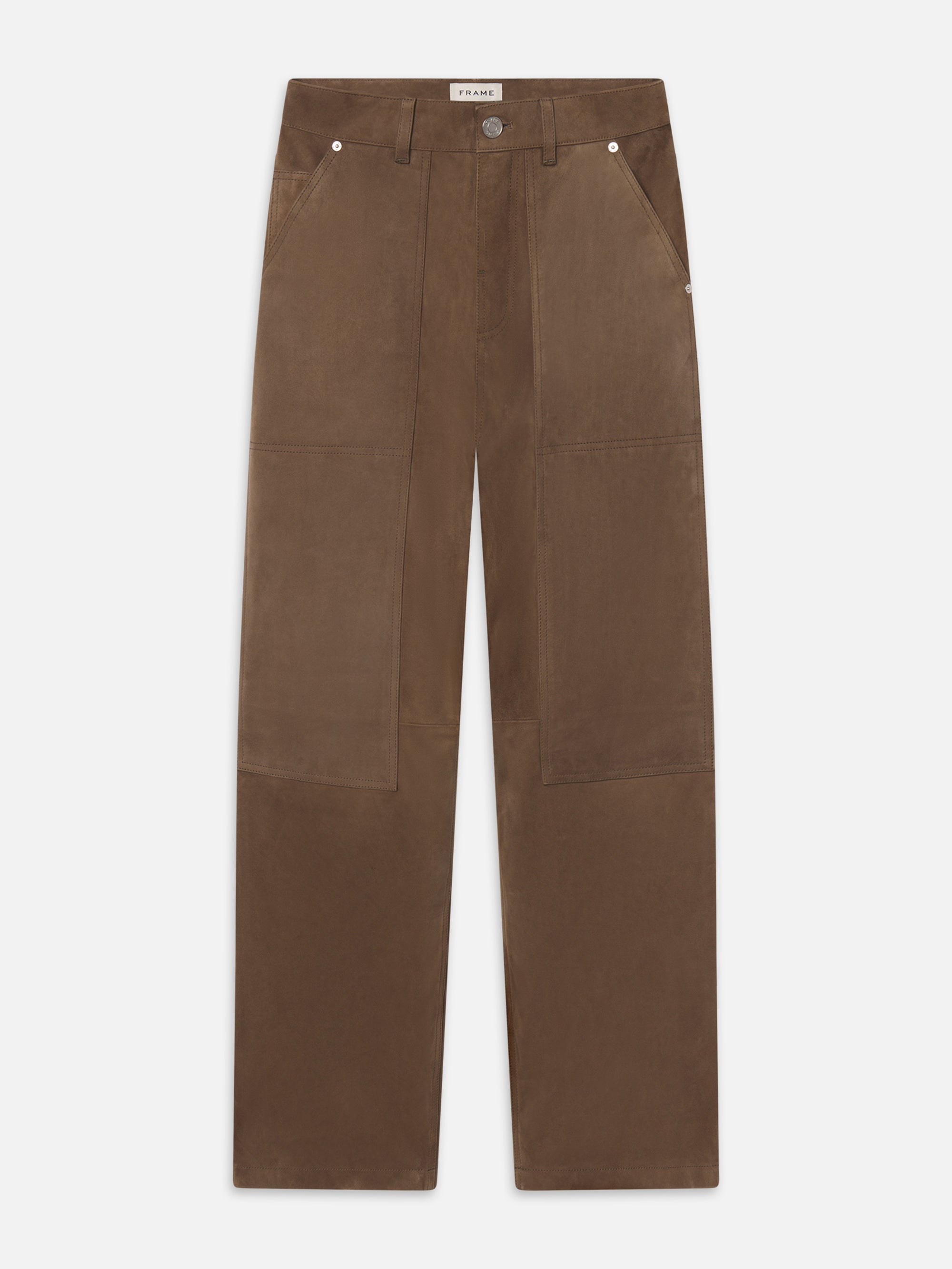 THE SOCIETY ARCHIVE SUEDE WORKWEAR PANTS SOFT MOCHA