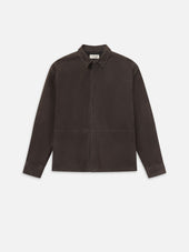 Suede Shirt -- Dark Brown