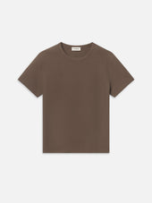 Jacquard Stripe Tee -- Soft Taupe