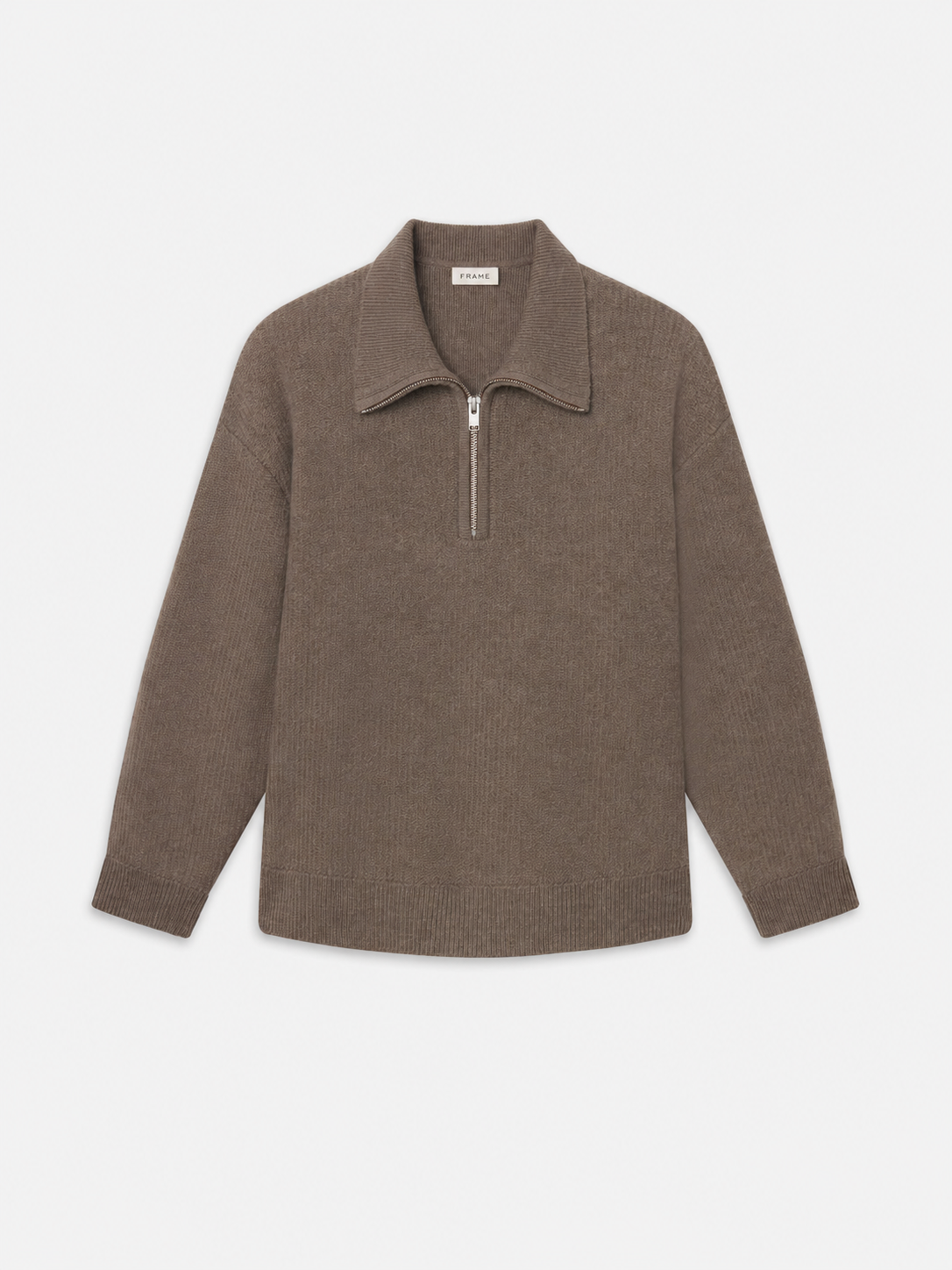 Retro Polo Sweater -- Soft Taupe