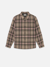 Plaid Overshirt -- Warm Mauve Plaid