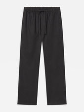 Flannel Easy Trousers -- Grey Melange