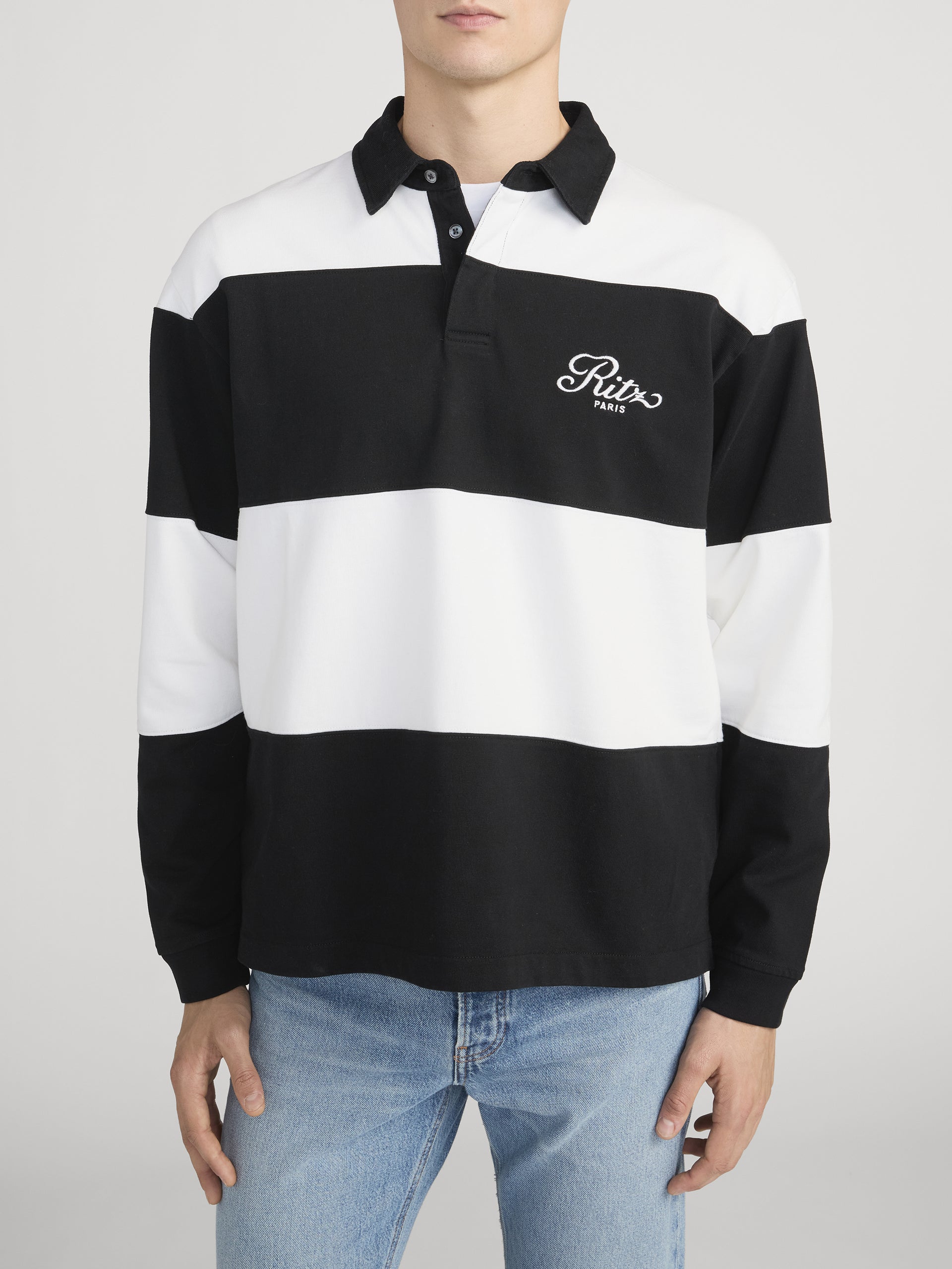 Ritz Polo Front Detail On Model