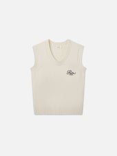 Ritz Men's Cashmere Sweater Vest -- Cream