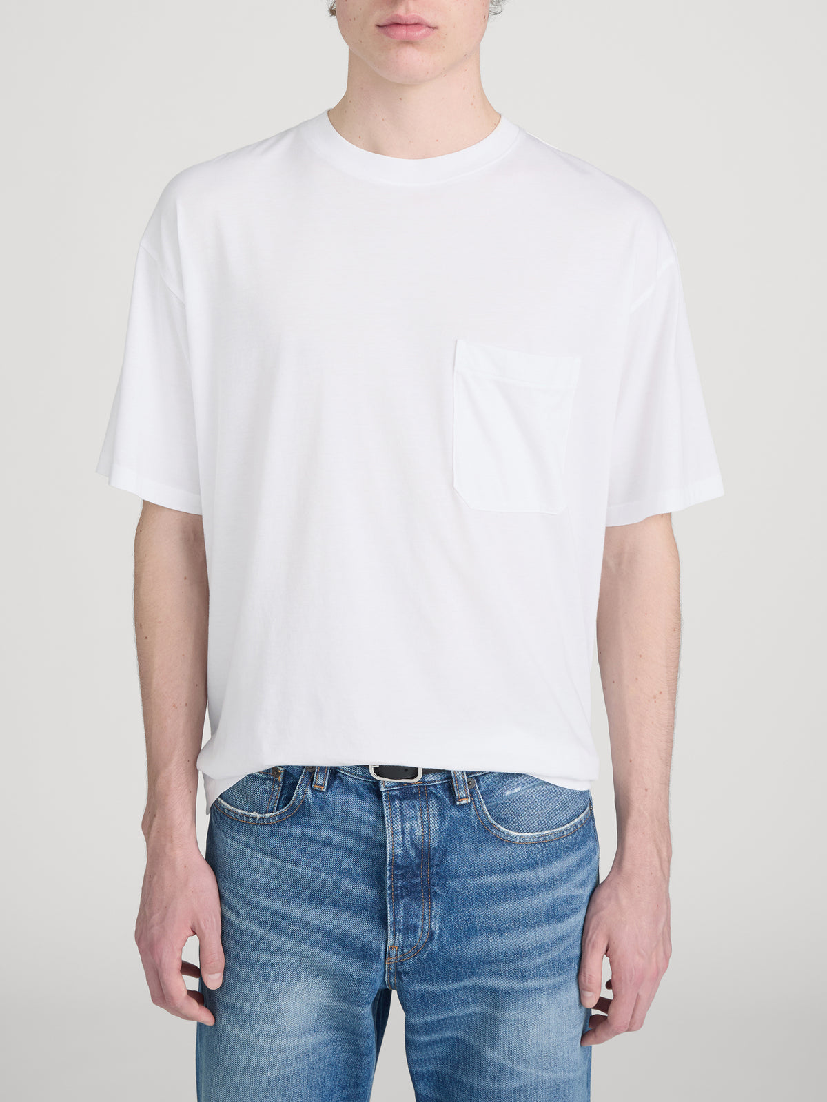 Relaxed Pocket Tee -- White