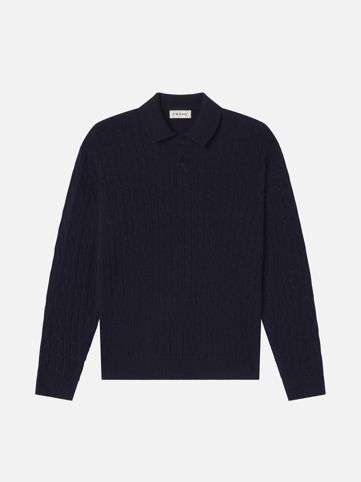 Cable Polo Sweater