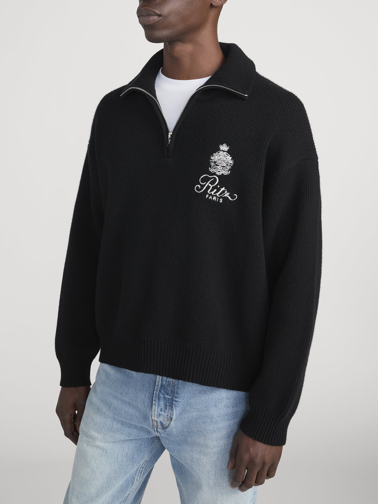 Ritz Half Zip Side On Model