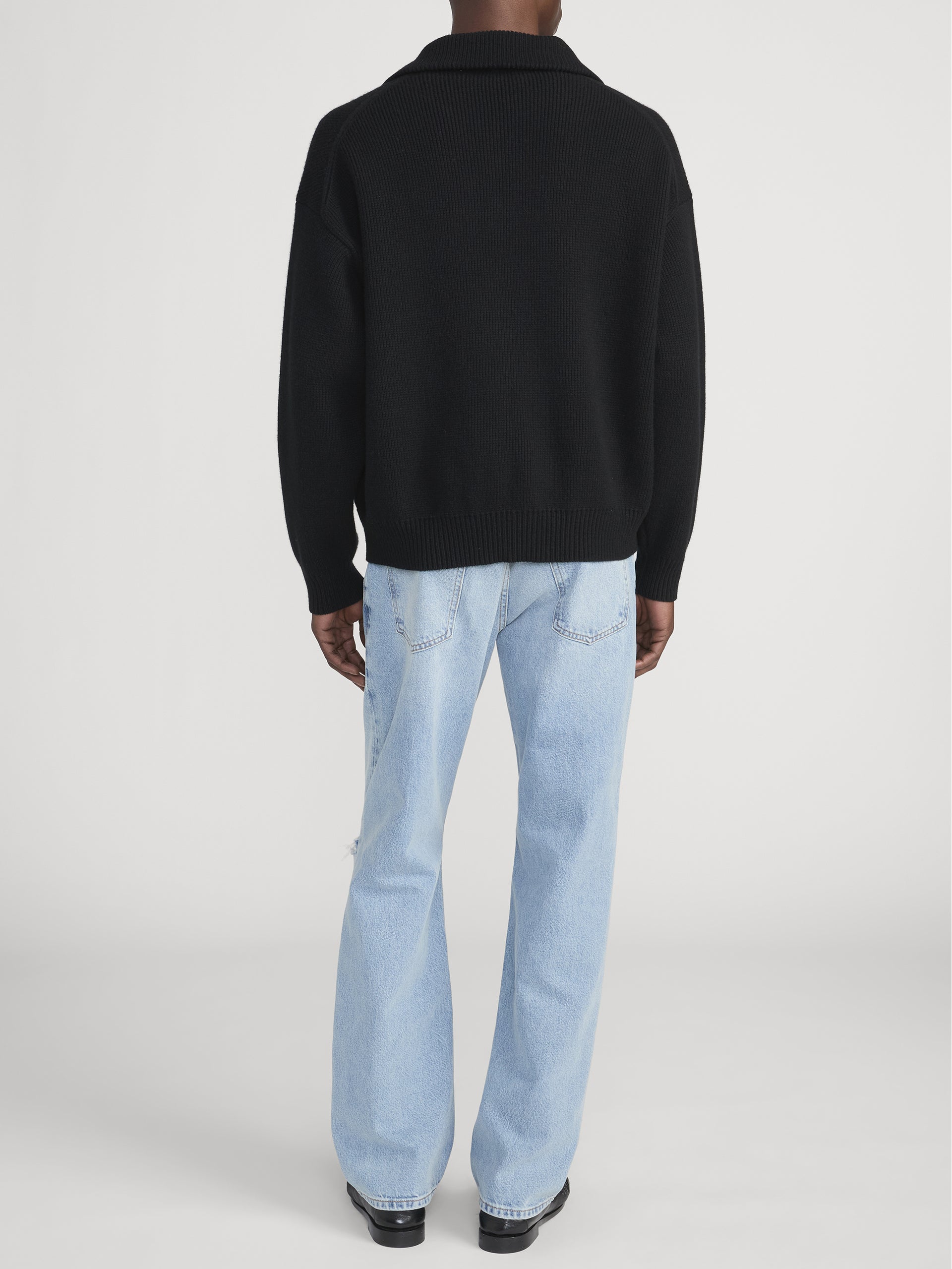 Ritz Half Zip Back On Model