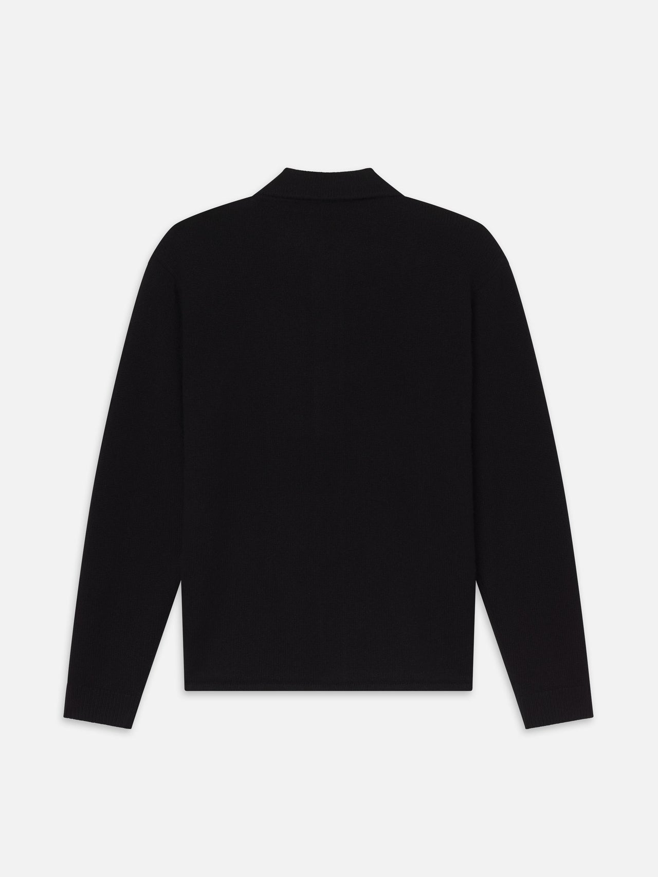 Cashmere Shirt Sweater -- Black