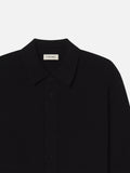 Cashmere Shirt Sweater -- Black