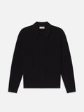 Cashmere Shirt Sweater -- Black