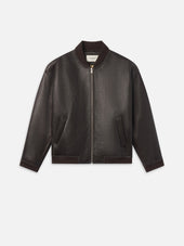 Shearling Bomber -- Dark Brown