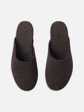 Ritz Unisex Suede Mule -- Chocolate Brown